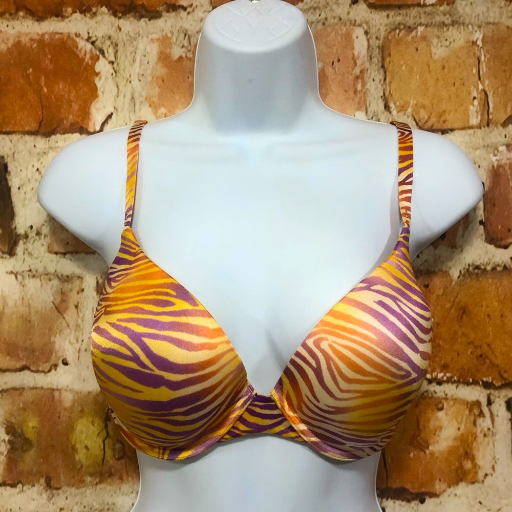Neon Animal Print Bra *36D*